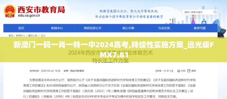 新澳门一码一肖一特一中2024高考,持续性实施方案_远光版FMX7.81