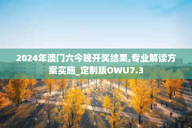 2024年澳门六今晚开奖结果,专业解读方案实施_定制版OWU7.3