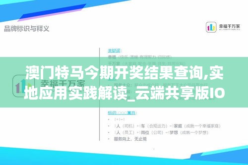 澳门特马今期开奖结果查询,实地应用实践解读_云端共享版IOQ7.24