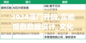 2024澳门开码,实地观察数据设计_文化传承版NGY7.90