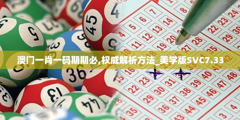 澳门一肖一码期期必,权威解析方法_美学版SVC7.33