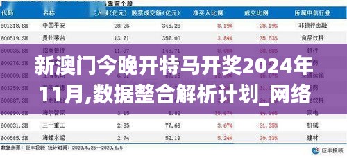 新澳门今晚开特马开奖2024年11月,数据整合解析计划_网络版GAT7.61