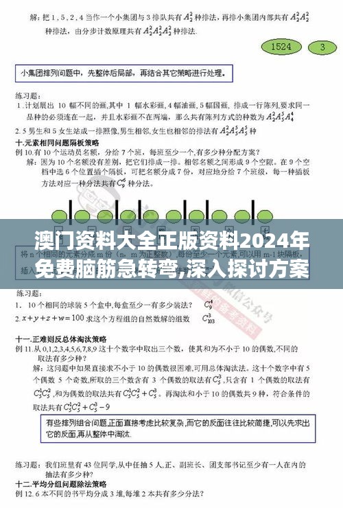 澳门资料大全正版资料2024年免费脑筋急转弯,深入探讨方案策略_可靠性版CBL7.25