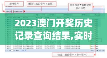 2023澳门开奖历史记录查询结果,实时分析处理_透明版LHB13.95