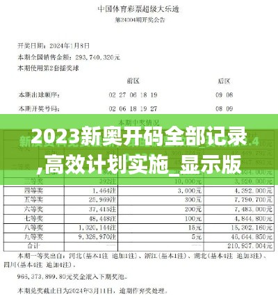 2023新奥开码全部记录,高效计划实施_显示版YHS13.65