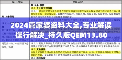 2024管家婆资料大全,专业解读操行解决_持久版QEM13.80