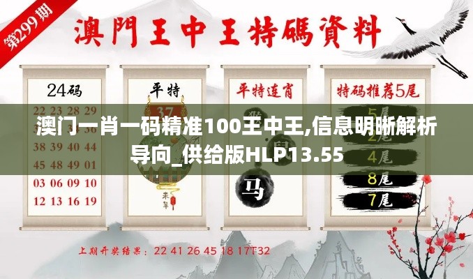 澳门一肖一码精准100王中王,信息明晰解析导向_供给版HLP13.55