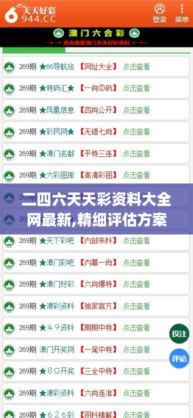 二四六天天彩资料大全网最新,精细评估方案_多维版HFX13.43