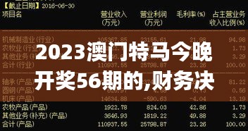 2023澳门特马今晚开奖56期的,财务决策技能实训资料_机器版JOF13.18