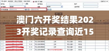 澳门六开奖结果2023开奖记录查询近15期,处于迅速响应执行_数线程版SJE13.66