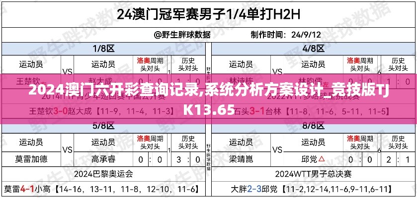 2024澳门六开彩查询记录,系统分析方案设计_竞技版TJK13.65