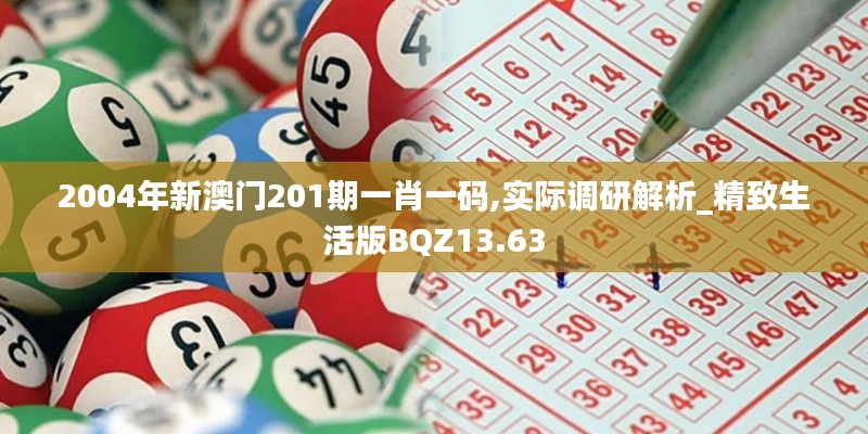 2004年新澳门201期一肖一码,实际调研解析_精致生活版BQZ13.63