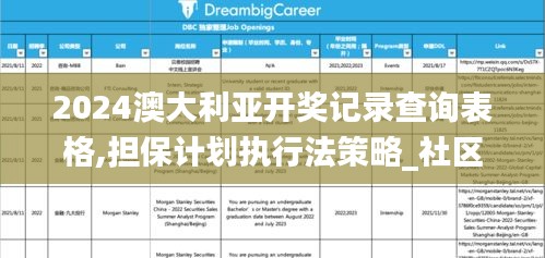 2024澳大利亚开奖记录查询表格,担保计划执行法策略_社区版UAQ13.69