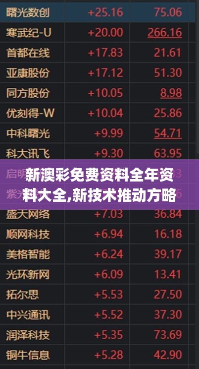 新澳彩免费资料全年资料大全,新技术推动方略_迷你版GBH13.29