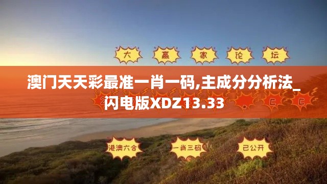 澳门天天彩最准一肖一码,主成分分析法_闪电版XDZ13.33