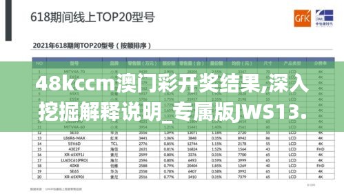 48kccm澳门彩开奖结果,深入挖掘解释说明_专属版JWS13.59
