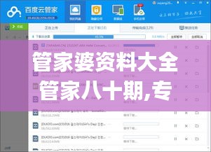 管家婆资料大全管家八十期,专家权威解答_计算机版VEU13.82