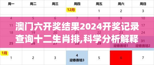 澳门六开奖结果2024开奖记录查询十二生肖排,科学分析解释说明_效率版XRQ13.74