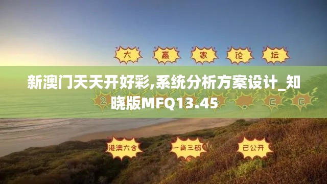 新澳门天天开好彩,系统分析方案设计_知晓版MFQ13.45