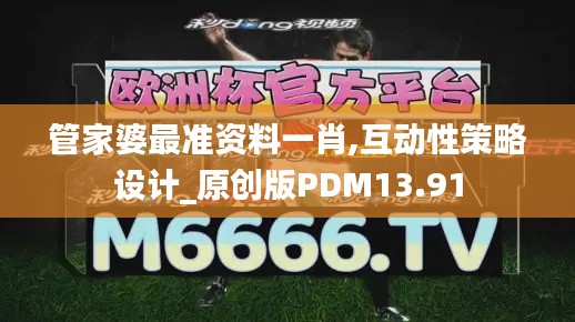 管家婆最准资料一肖,互动性策略设计_原创版PDM13.91