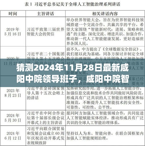 咸阳中院未来领导体系揭秘，智能领导系统引领司法新纪元，预测2024年最新领导班子动态