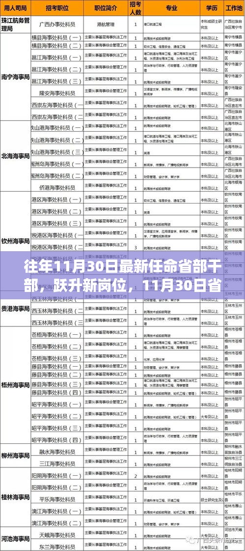 省部干部任命背后的学习与成长故事，揭秘新任命的干部跃升之路