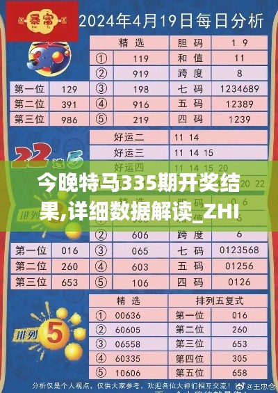 今晚特马335期开奖结果,详细数据解读_ZHI5.618采购版