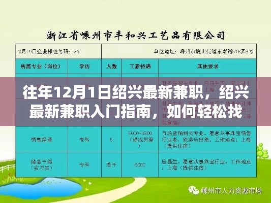 绍兴最新兼职入门指南，轻松找到理想兼职工作攻略