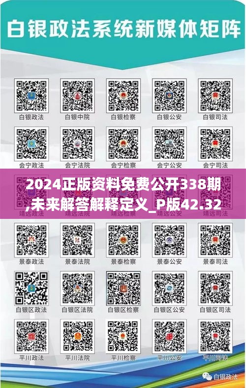 2024正版资料免费公开338期,未来解答解释定义_P版42.320-8