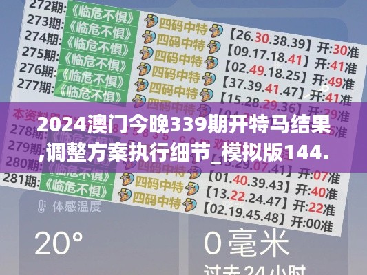 2024澳门今晚339期开特马结果,调整方案执行细节_模拟版144.206-5