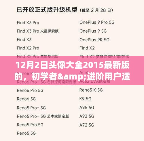 初学者与进阶用户适用的头像制作指南，最新版的2015年12月头像大全分享