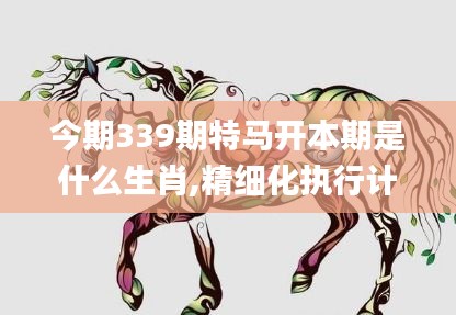 今期339期特马开本期是什么生肖,精细化执行计划_Z70.534-1