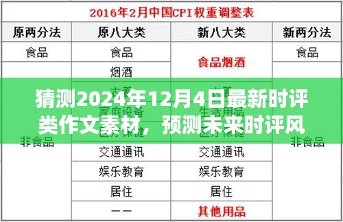 2024年12月4日时评素材前瞻，预测未来风向的深度解析