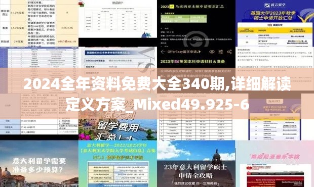 2024全年资料免费大全340期,详细解读定义方案_Mixed49.925-6