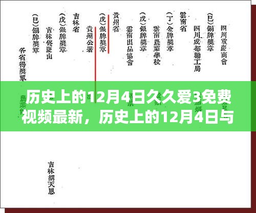 网络时代下的文化现象与个人观点，历史上的12月4日与久久爱视频探讨（涉黄问题需警惕）