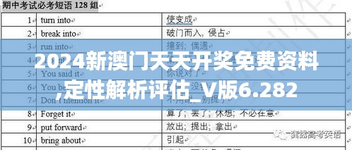 2024新澳门天天开奖免费资料,定性解析评估_V版6.282