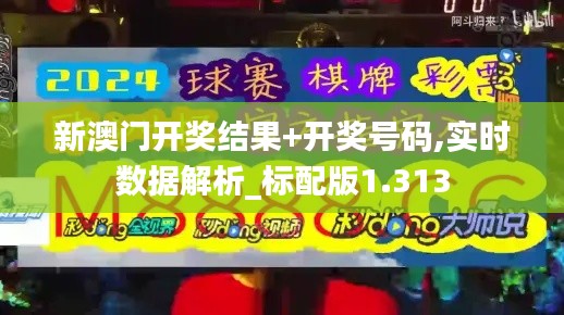新澳门开奖结果+开奖号码,实时数据解析_标配版1.313
