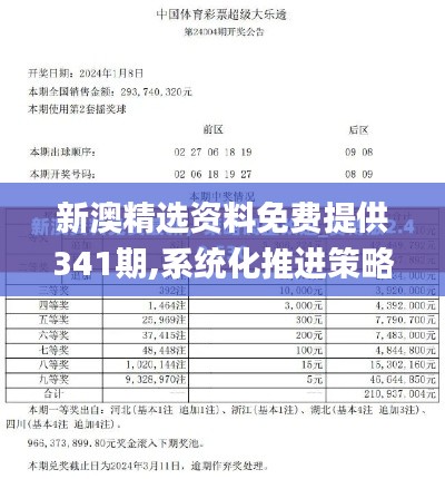 新澳精选资料免费提供341期,系统化推进策略研讨_S9.659