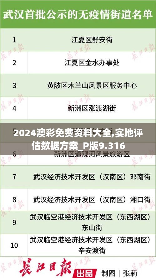 2024澳彩免费资料大全,实地评估数据方案_P版9.316