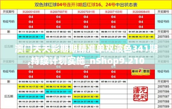 澳门天天彩期期精准单双波色341期,持续计划实施_nShop9.210
