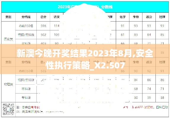新澳今晚开奖结果2023年8月,安全性执行策略_X2.507