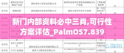 新门内部资料必中三肖,可行性方案评估_PalmOS7.839