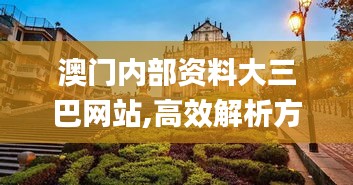 澳门内部资料大三巴网站,高效解析方法_SP1.155
