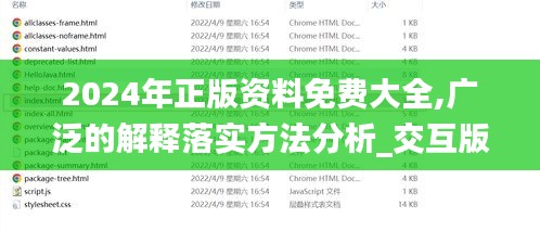 2024年正版资料免费大全,广泛的解释落实方法分析_交互版11.131