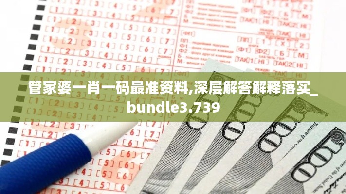 管家婆一肖一码最准资料,深层解答解释落实_bundle3.739