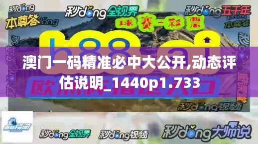 澳门一码精准必中大公开,动态评估说明_1440p1.733