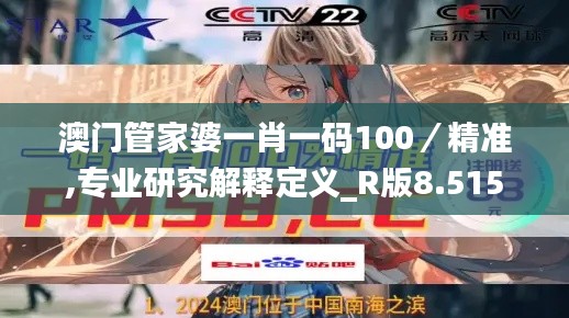 澳门管家婆一肖一码100／精准,专业研究解释定义_R版8.515