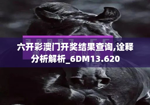 六开彩澳门开奖结果查询,诠释分析解析_6DM13.620