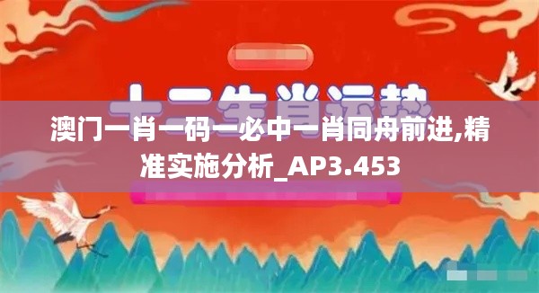 澳门一肖一码一必中一肖同舟前进,精准实施分析_AP3.453