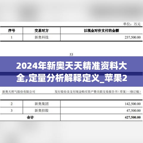 2024年新奥天天精准资料大全,定量分析解释定义_苹果2.868
